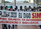 Enfermeiros estudam Greve após suspensão do piso salarial