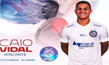 Bahia surpreende e anuncia o atacante Caio Vidal 'no apagar das luzes'