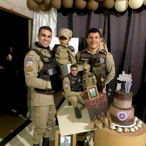 O sonho da criança foi realizado pela Polícia Militar