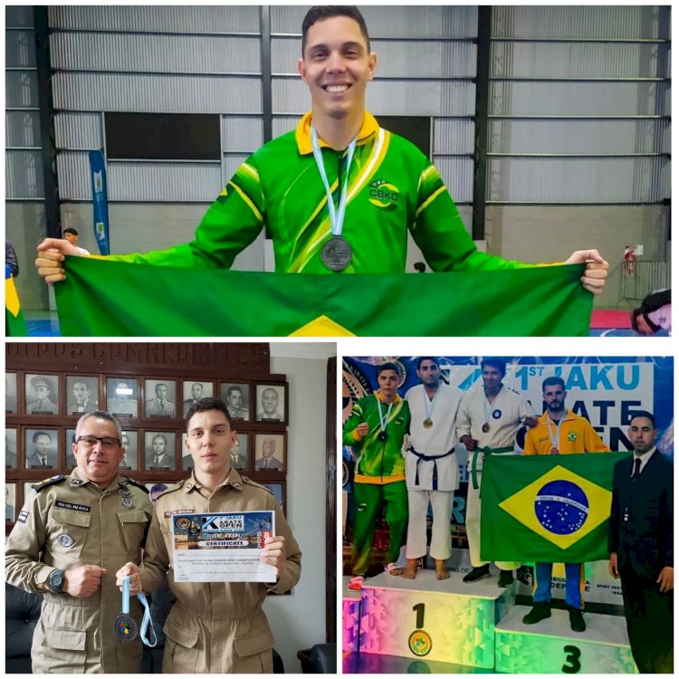 POLICIAL DO 4° BPM SAGRA-SE VICE-CAMPEÃO EM CAMPEONATO MUNDIAL DE KARATÊ NA ARGENTINA. 